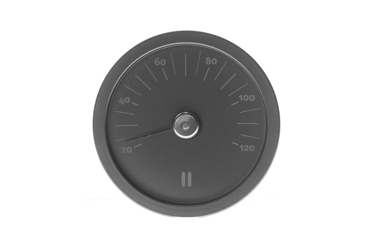 Rento Sauna Thermometer Aluminium Zwart