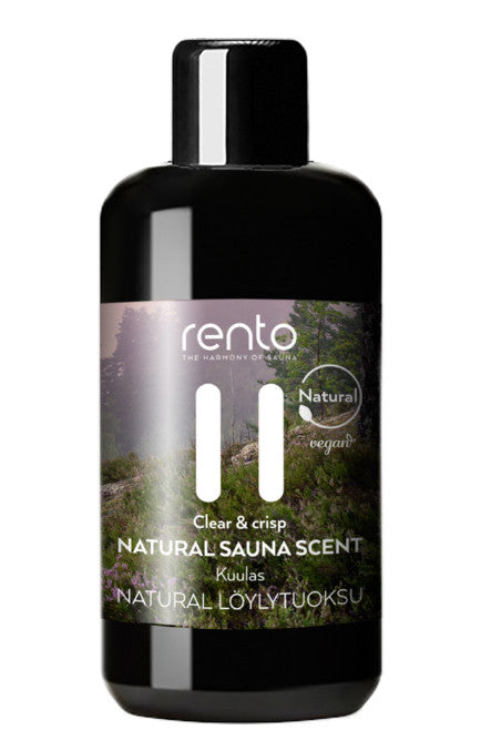 Rento Natuurlijke saunageur Clear & Crisp (Kamfer, Eucalyptus en kruiden die de luchtwegen openen) 100 ml